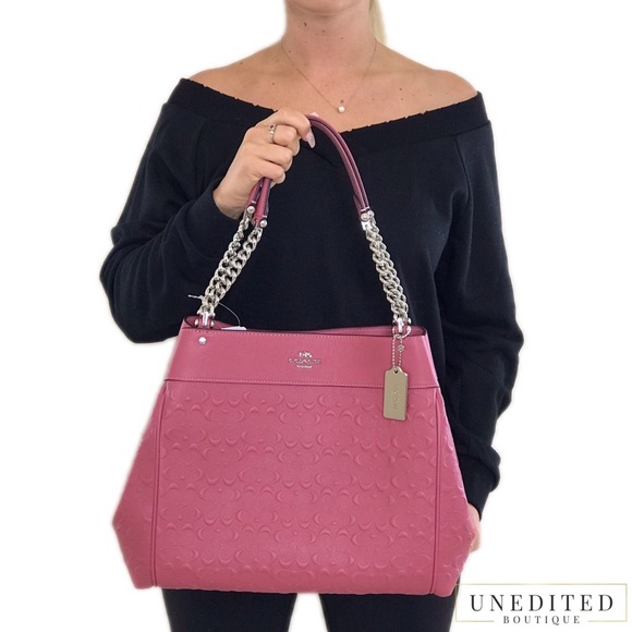 NWT - COACH Lexy Chain Shoulder Bag, Strawberry - Picture 7 of 8